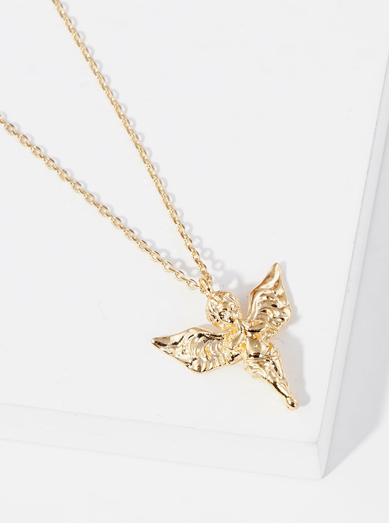 Bread-of-Angels Pendant 18K-Gold-Dipped Necklace