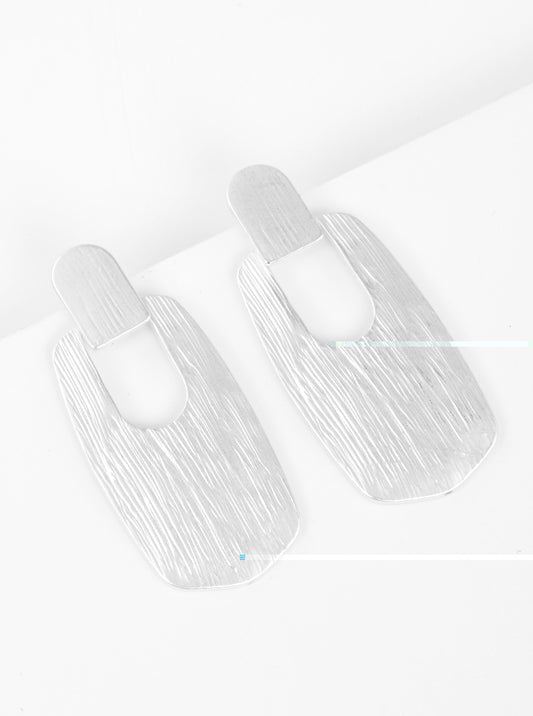 Triple Open Textured Hoop Earrings