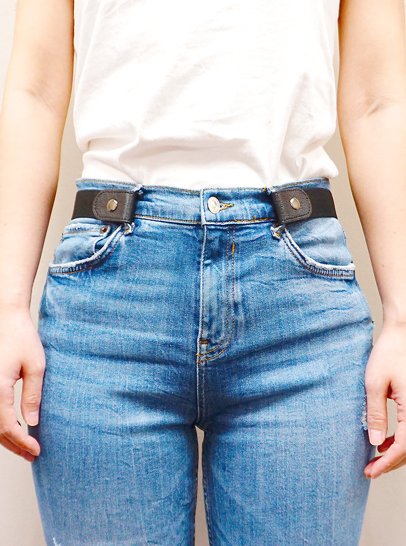 Buckleless Elastic Stretch No Show Belt
