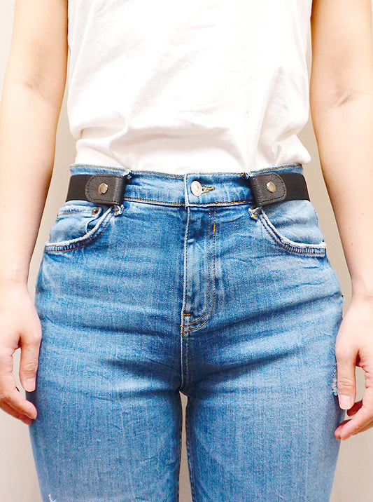 Buckleless Elastic Stretch No Show Belt
