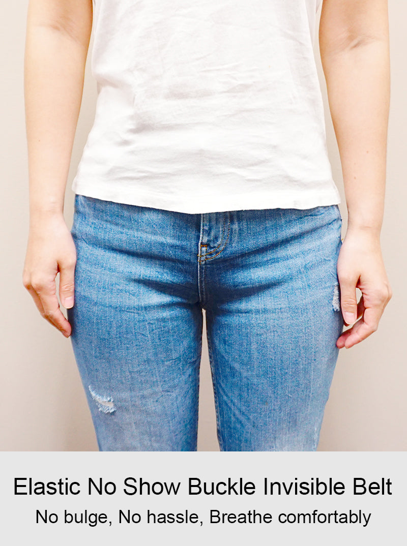 Buckleless Elastic Stretch No Show Belt
