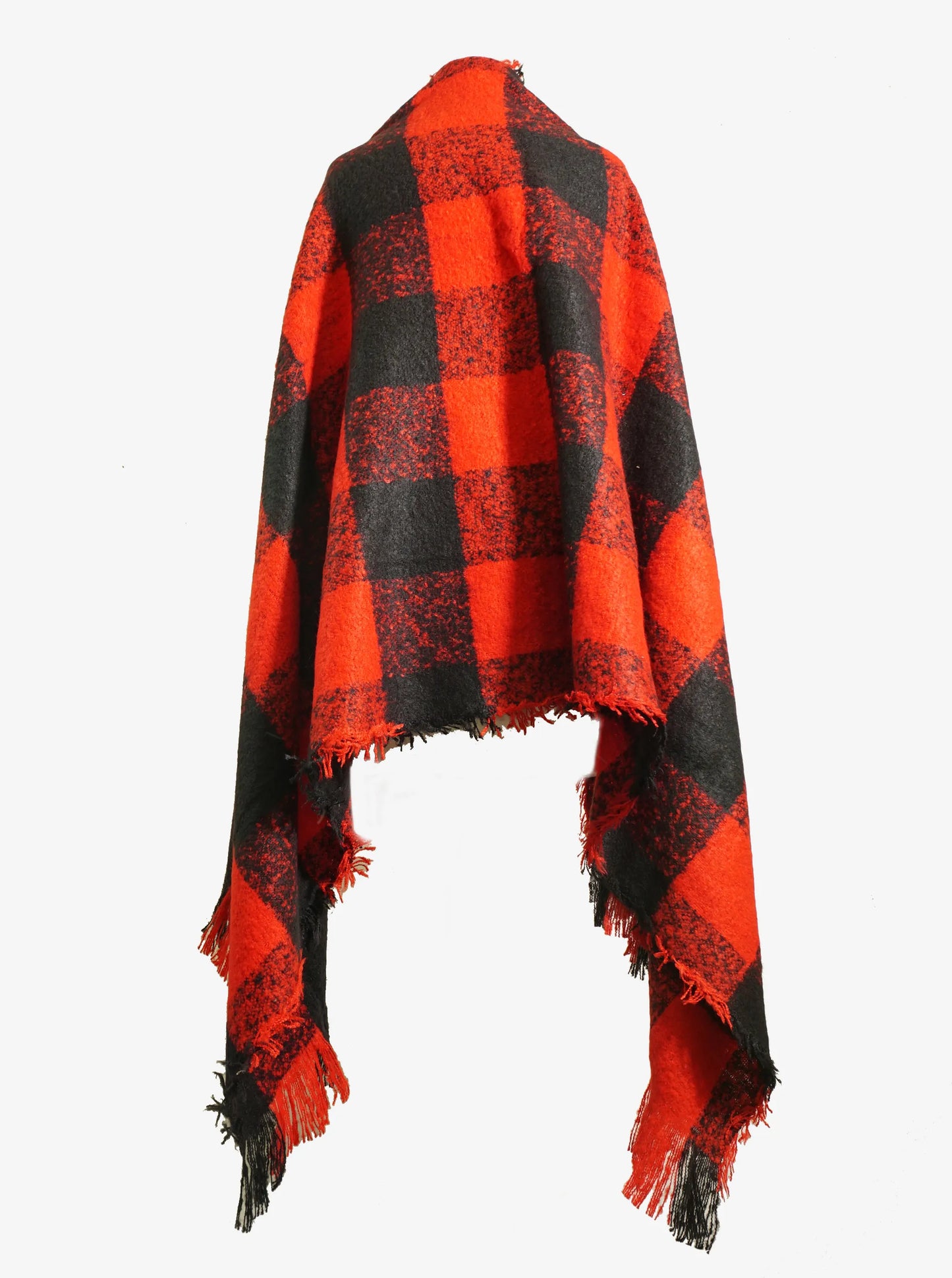 Buffalo Plaid Check Shawl Oblong Scarf