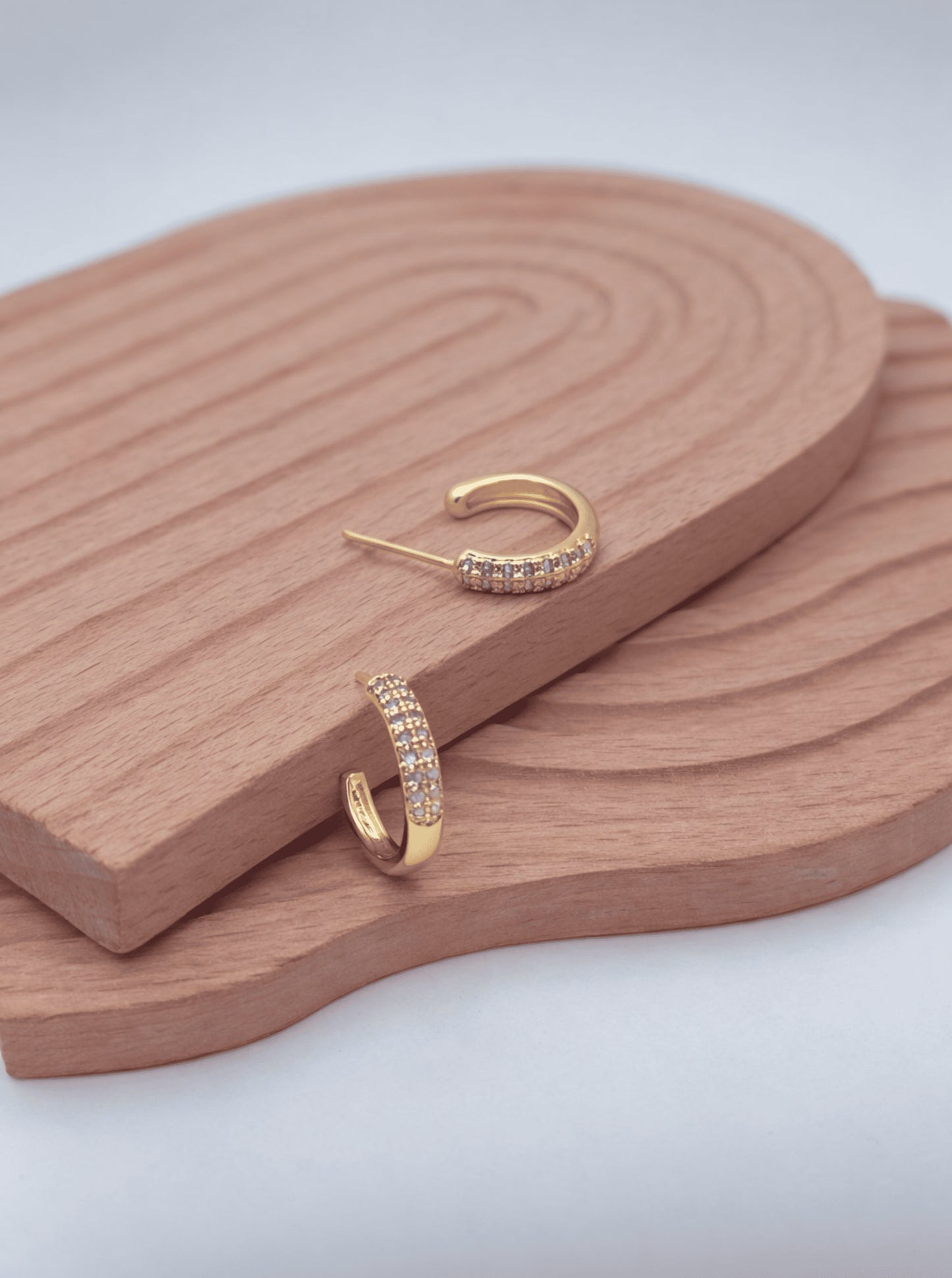 Modern Faceted Hoop Earrings