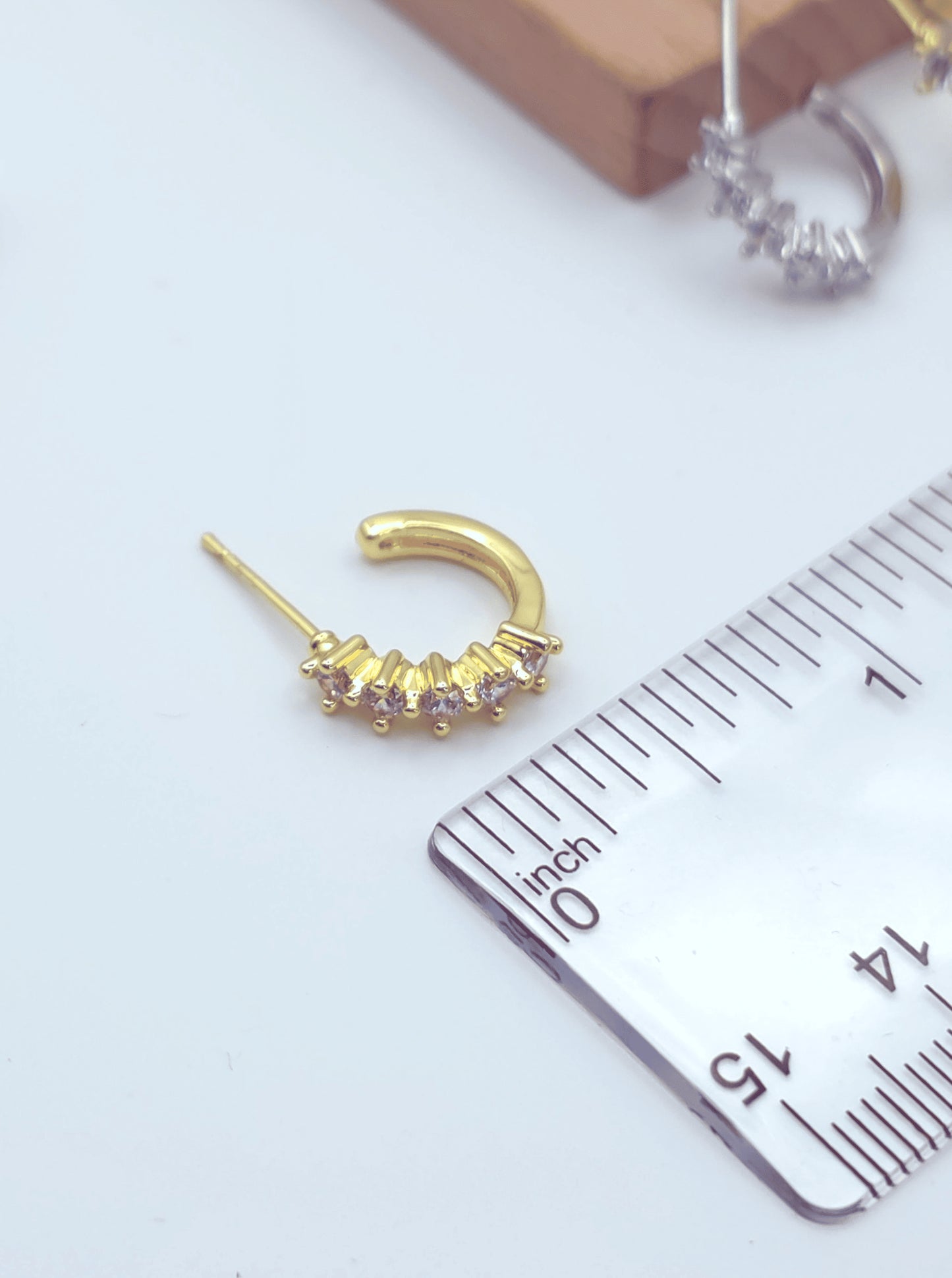 Modern Faceted Hoop Earrings