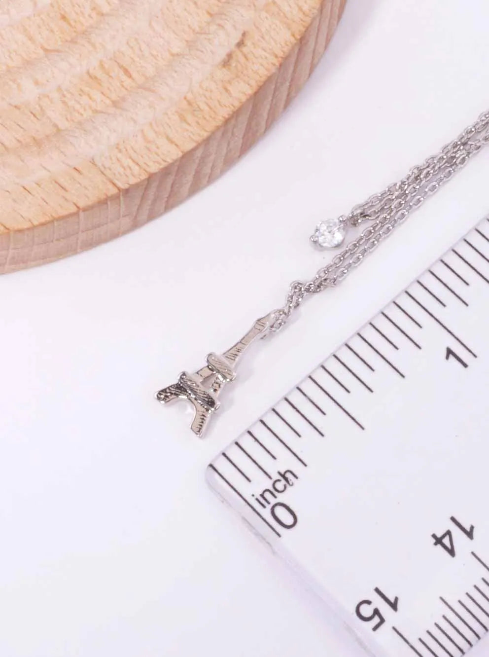 CZ Eiffel-Tower 18K-Gold-Dipped Layered Necklace