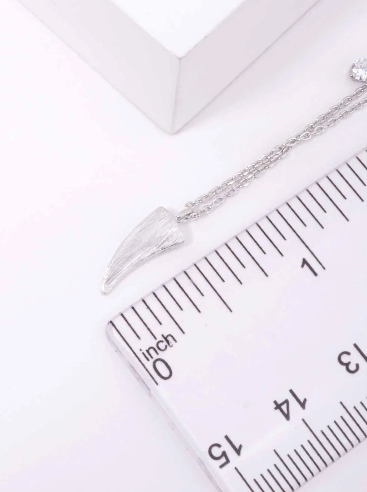 CZ Ivory Pendant 18K-Gold-Dipped Layered Necklace