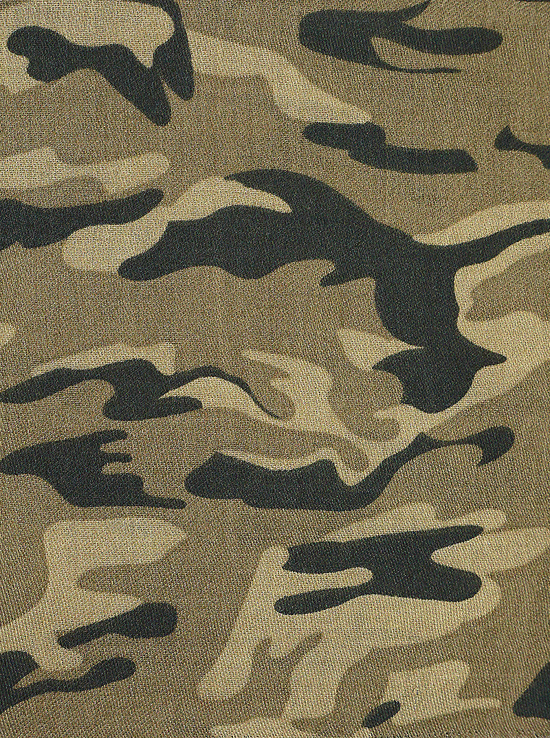 Camouflage Pattern Viscose Infinity Scarf