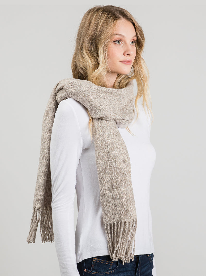 Cashmere-feel Acrylic Warm Oblong Scarf