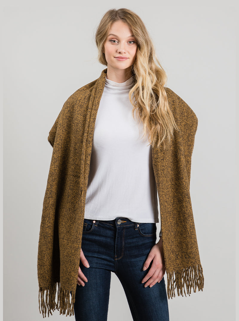 Cashmere-feel Acrylic Warm Oblong Scarf