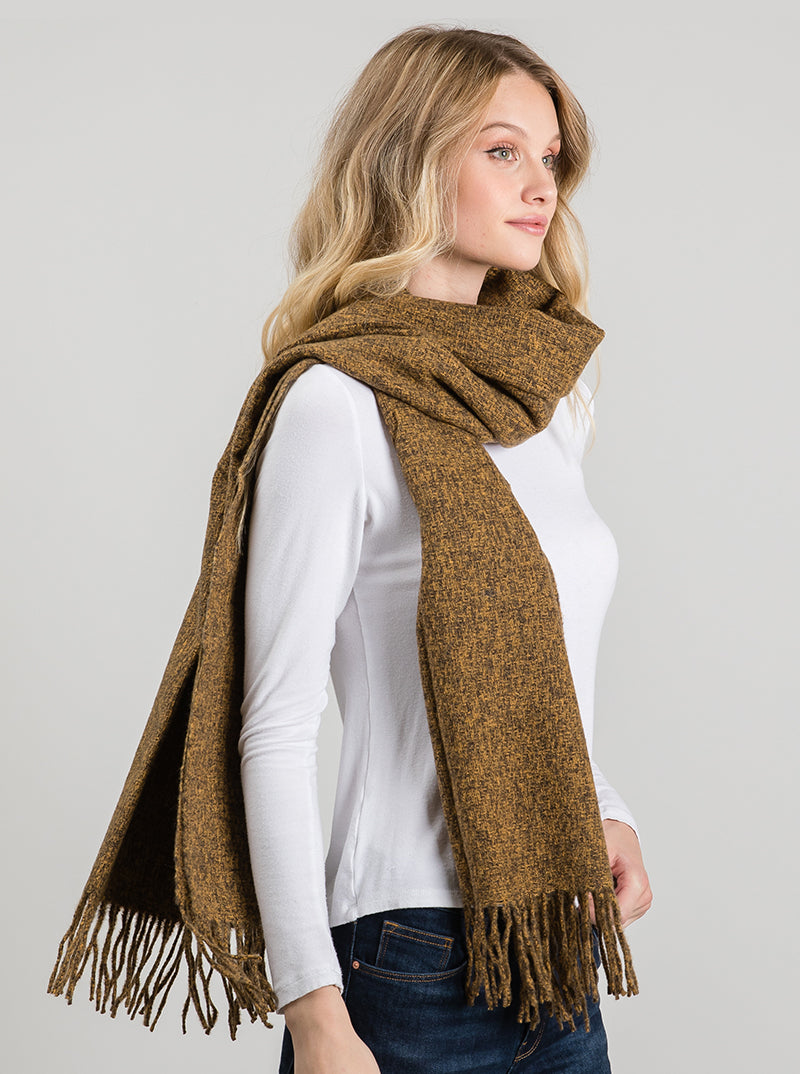 Cashmere-feel Acrylic Warm Oblong Scarf