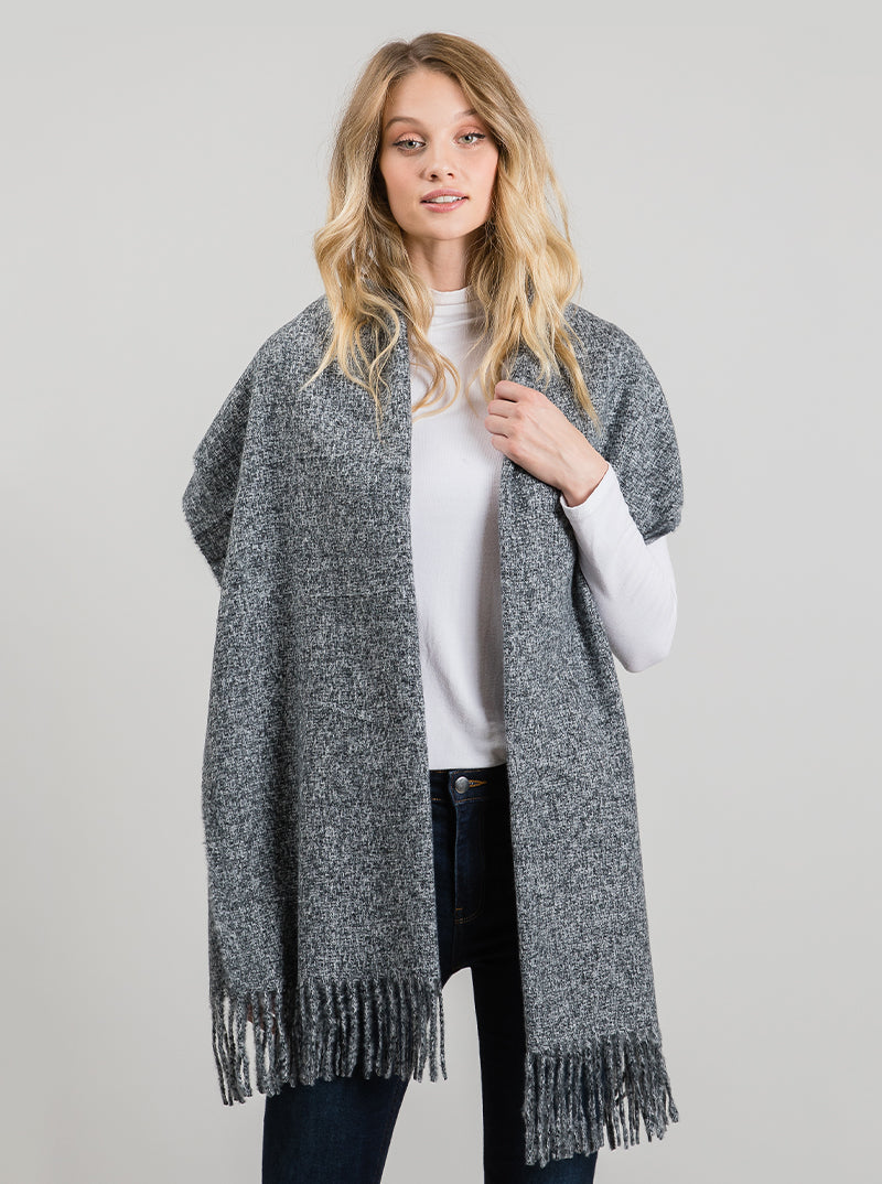 Cashmere-feel Acrylic Warm Oblong Scarf