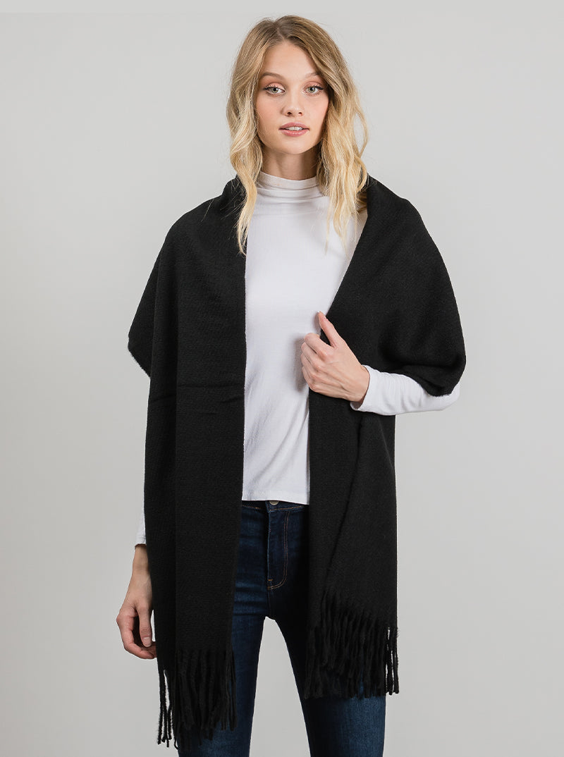 Cashmere-feel Acrylic Warm Oblong Scarf