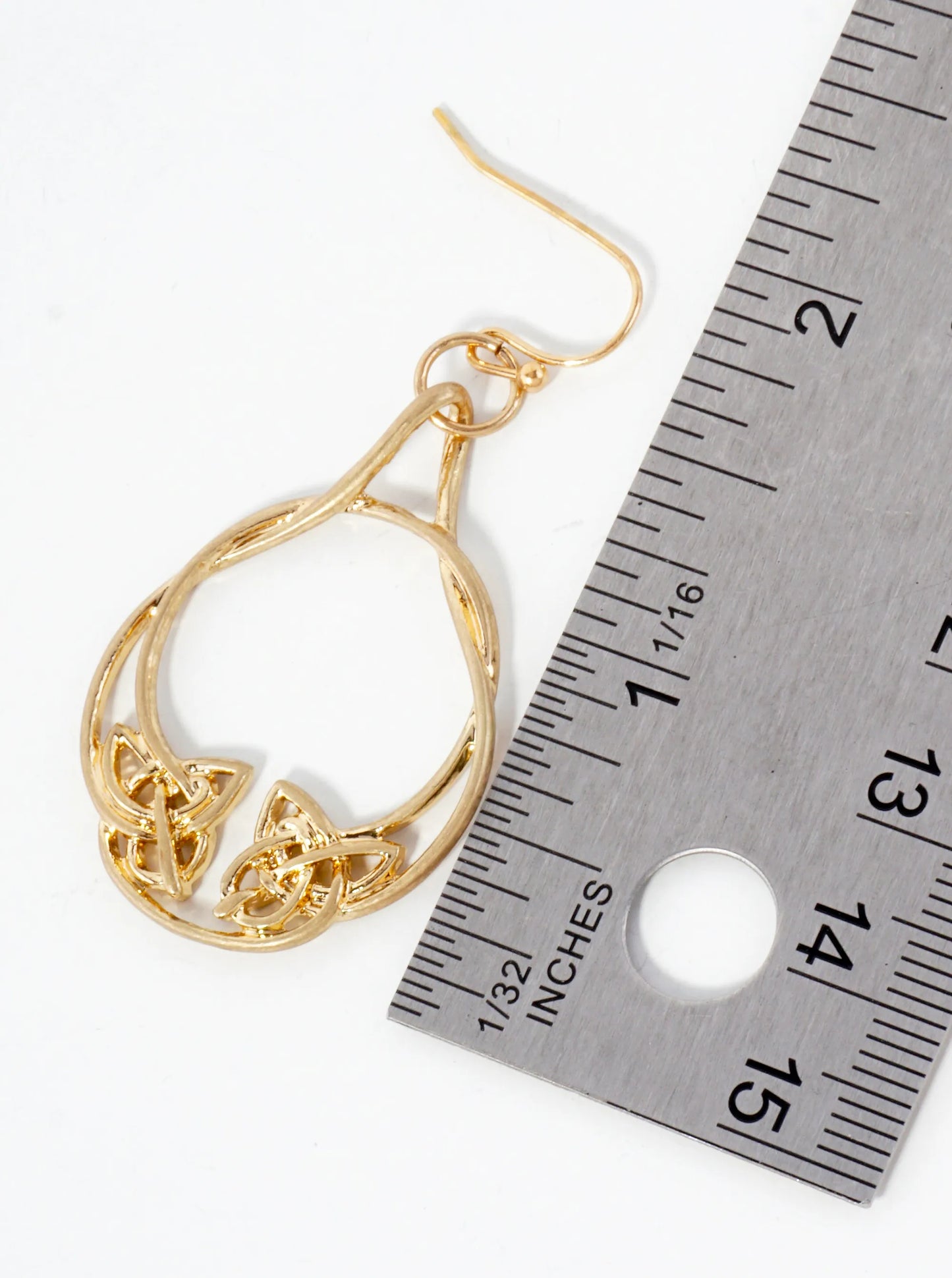 Celtic Knots Filigree Lightweight Metal Dangle Earrings