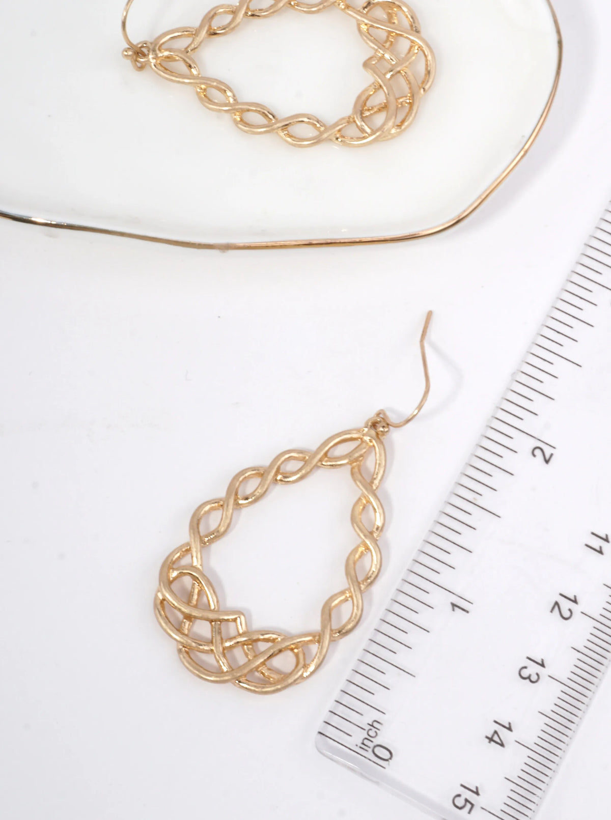 Celtic Knots Teardrop Drop Earrings