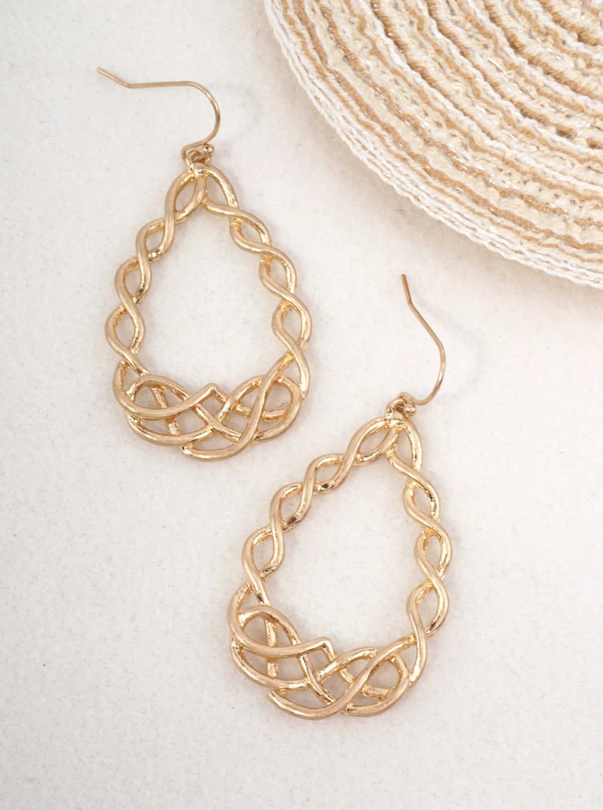 Celtic Knots Teardrop Drop Earrings