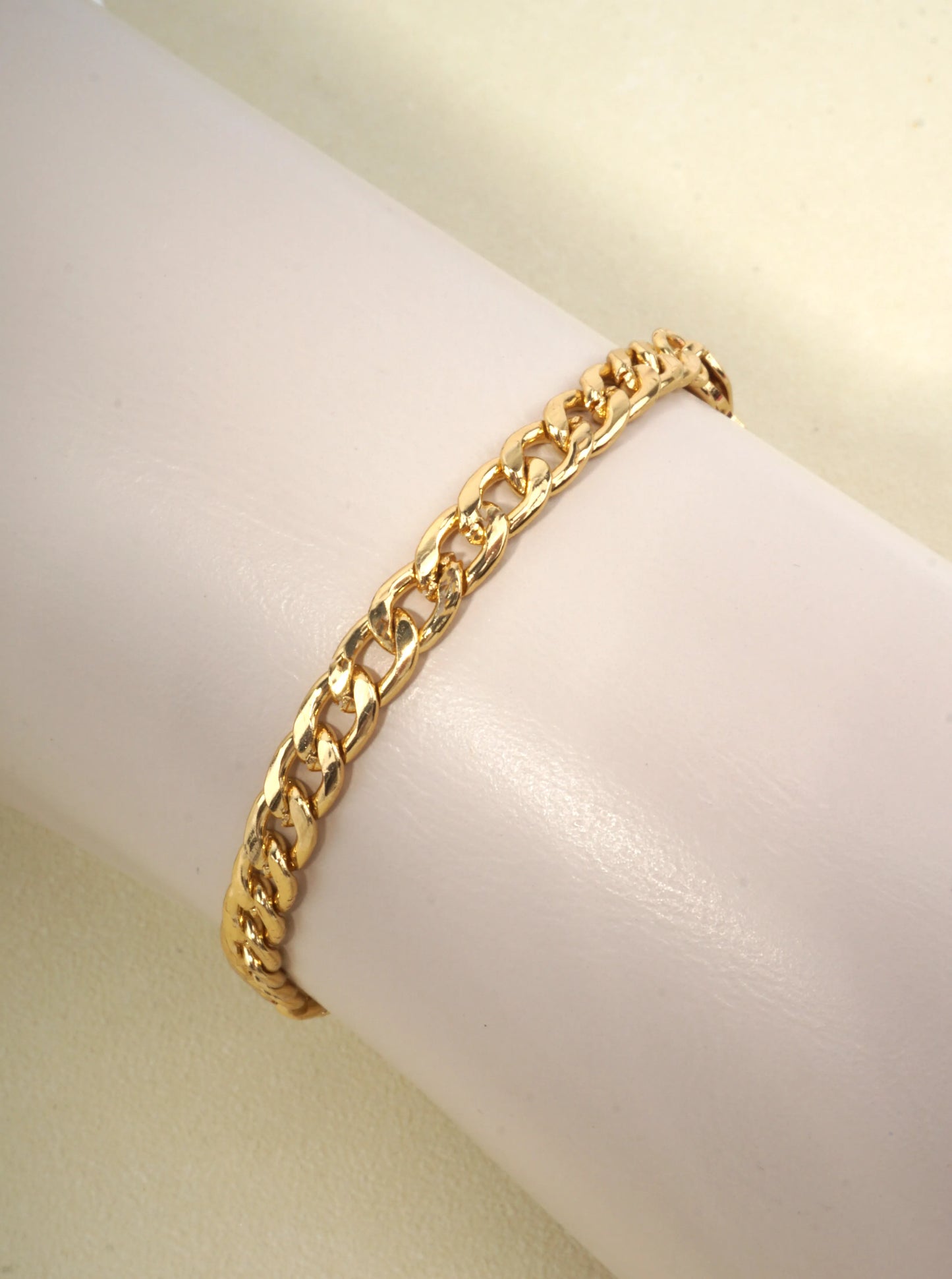 Chunky Polished Chain Lobster Clasp Bracelet