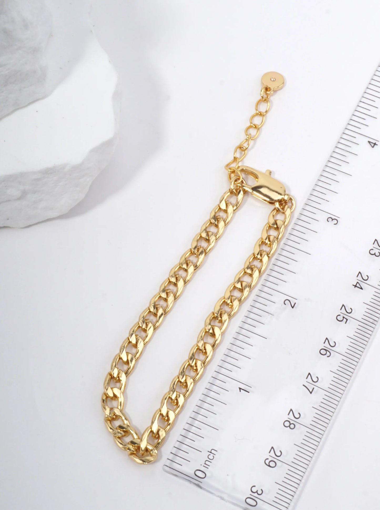 Chunky Polished Chain Lobster Clasp Bracelet