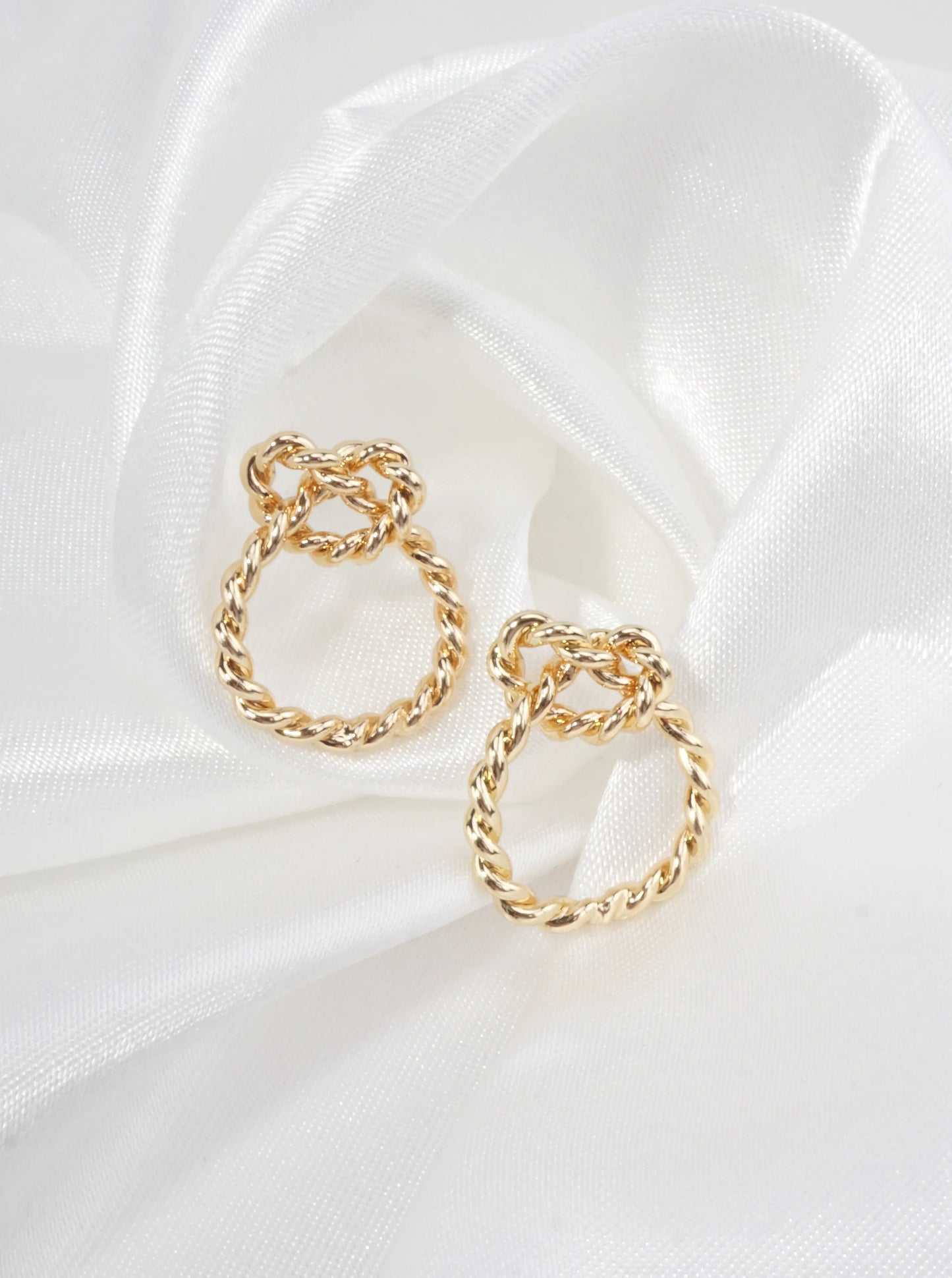 Classic Cable Texture Stud Earrings