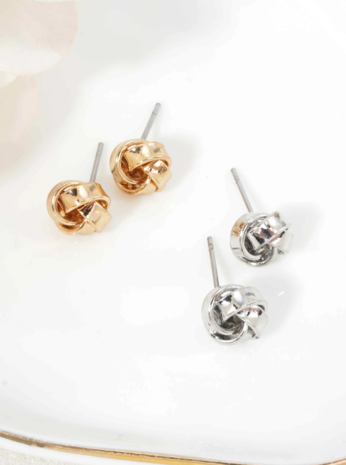 Classic Knot Stud Earrings