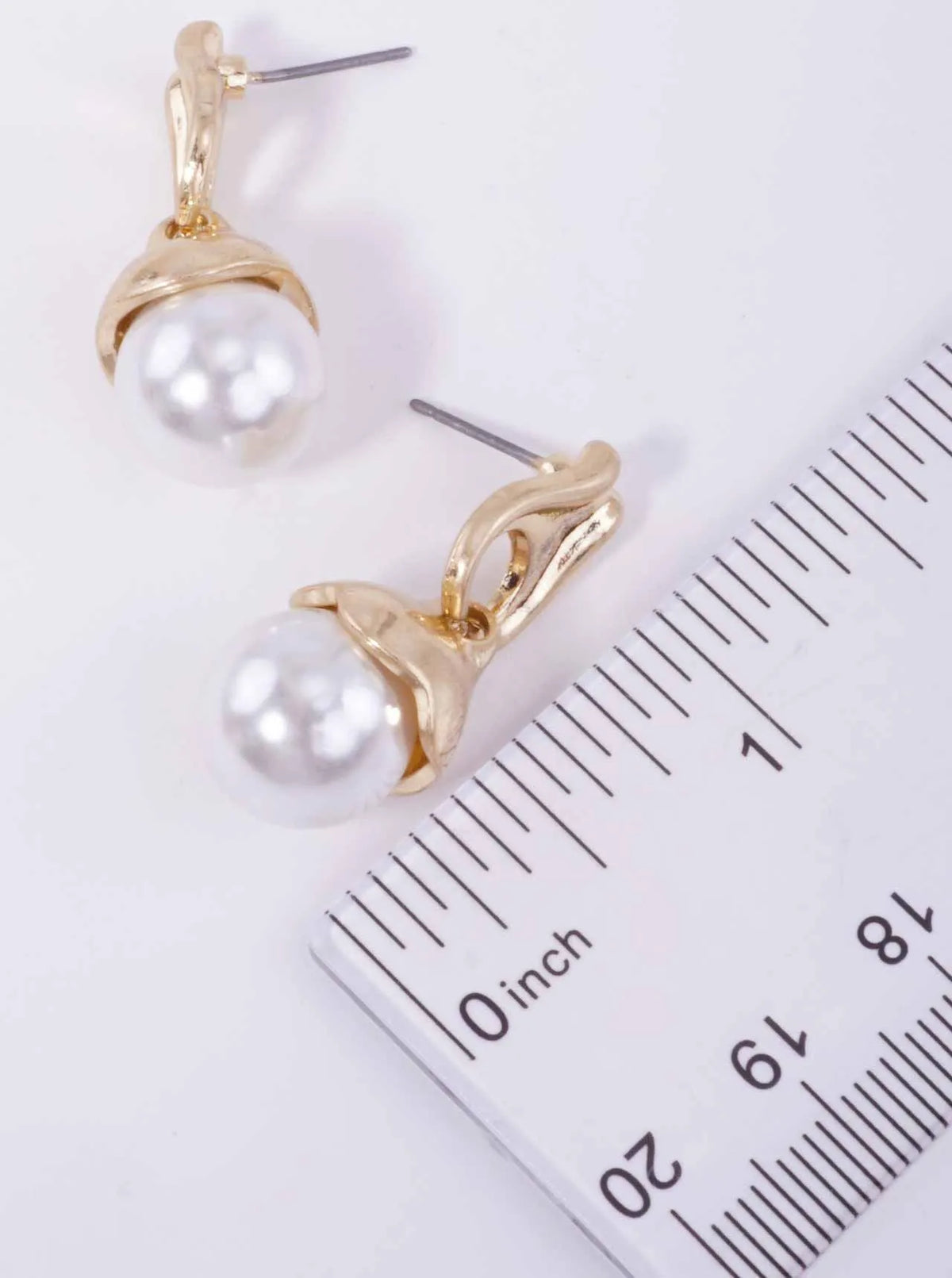 Classic Resin Pearl Dangle Drop Earrings