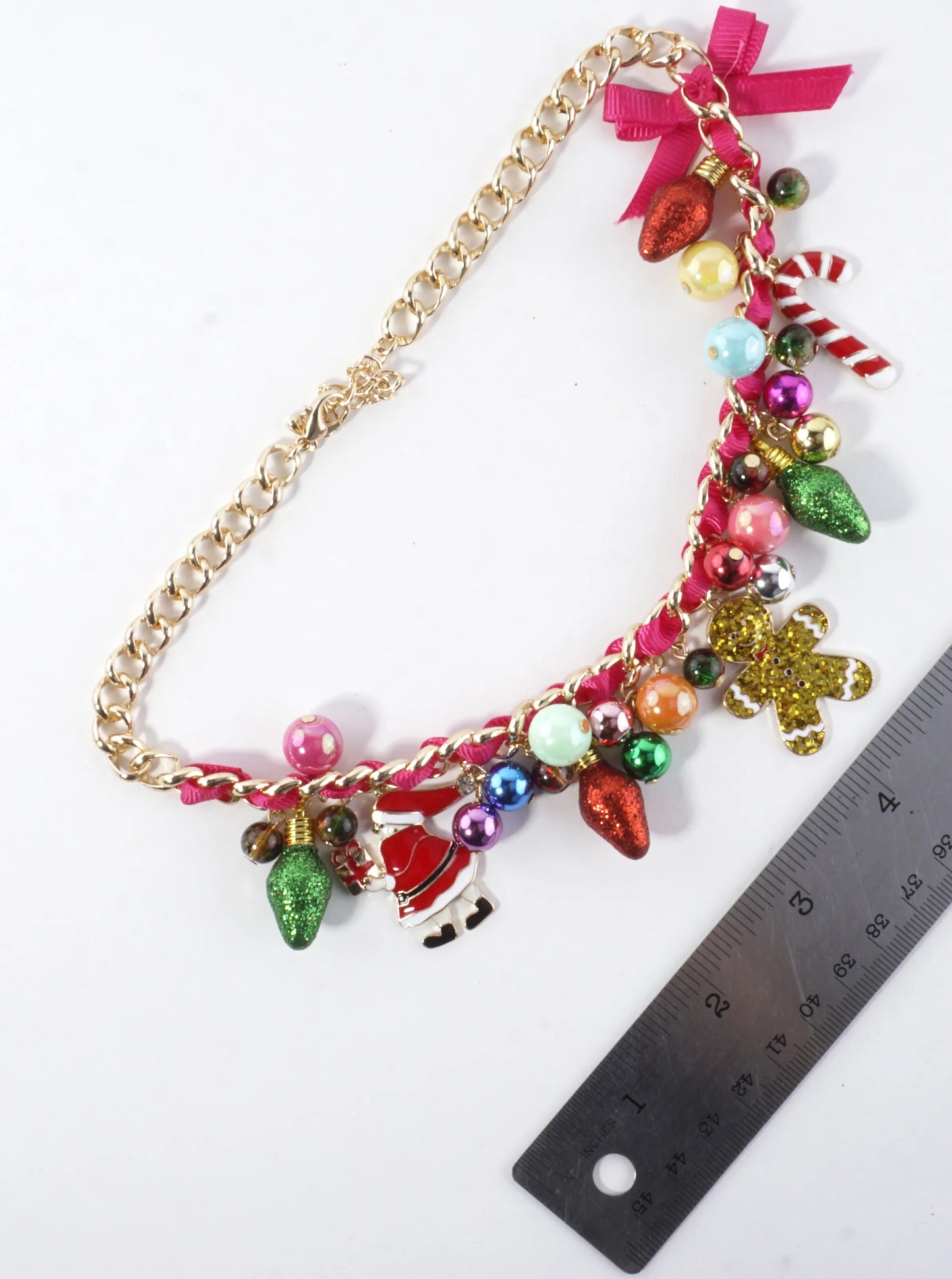 Colorful Christmas Charm Necklace