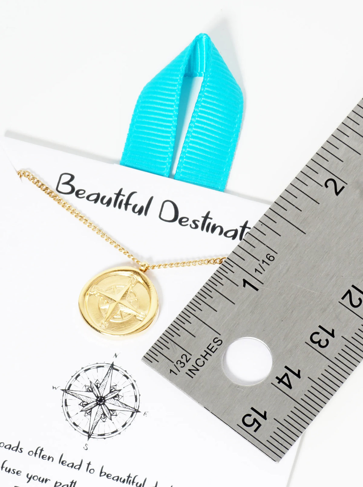 Compass Pendant Hypoallergenic Stainless Steel Necklace