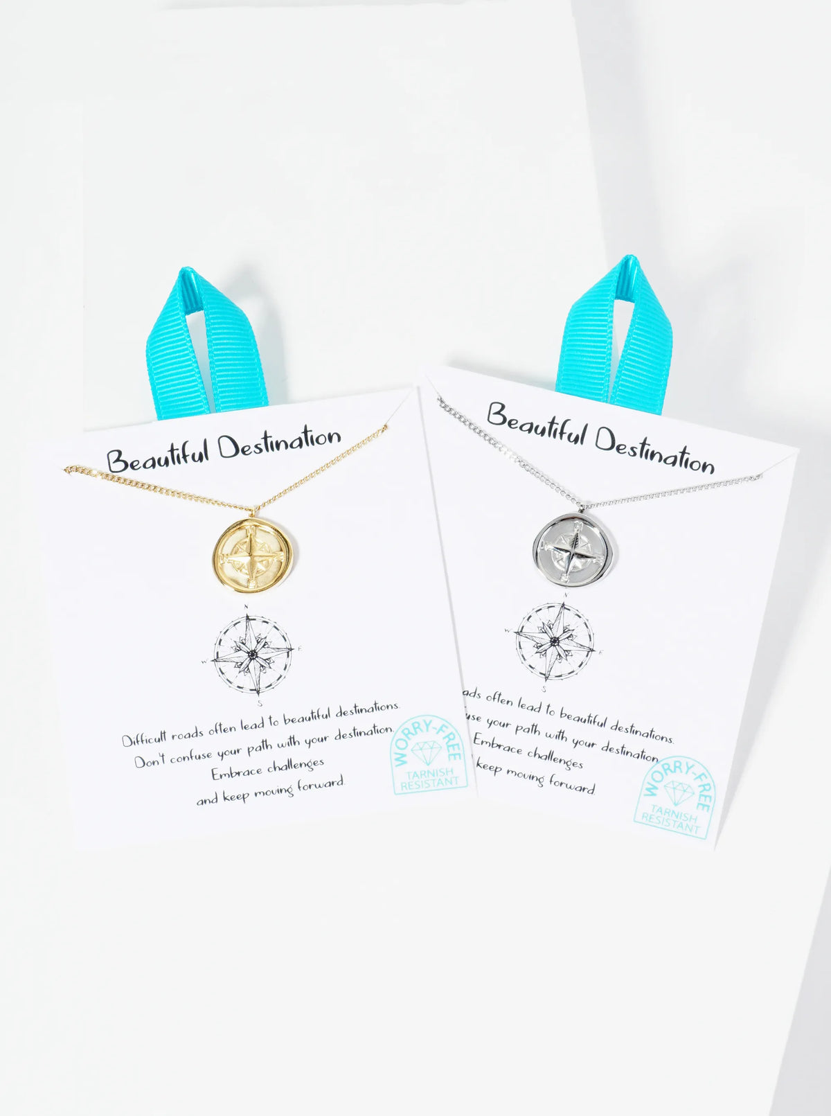 Compass Pendant Hypoallergenic Stainless Steel Necklace