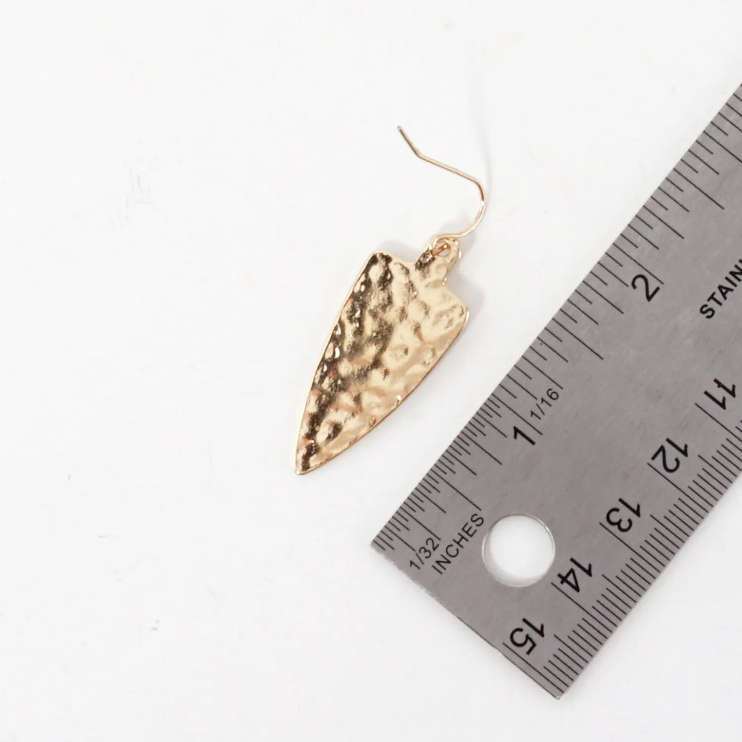 Concentric Arrowheads Pendant Long Necklace