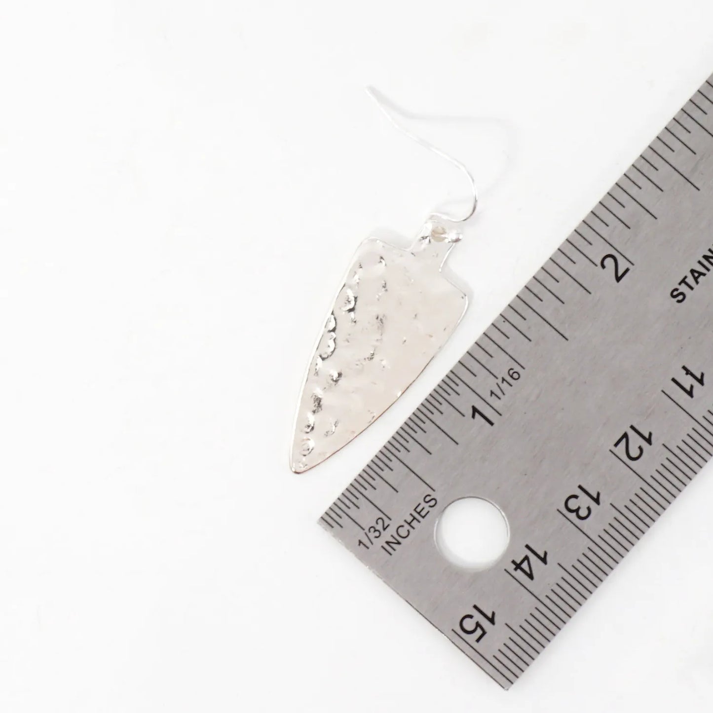 Concentric Arrowheads Pendant Long Necklace