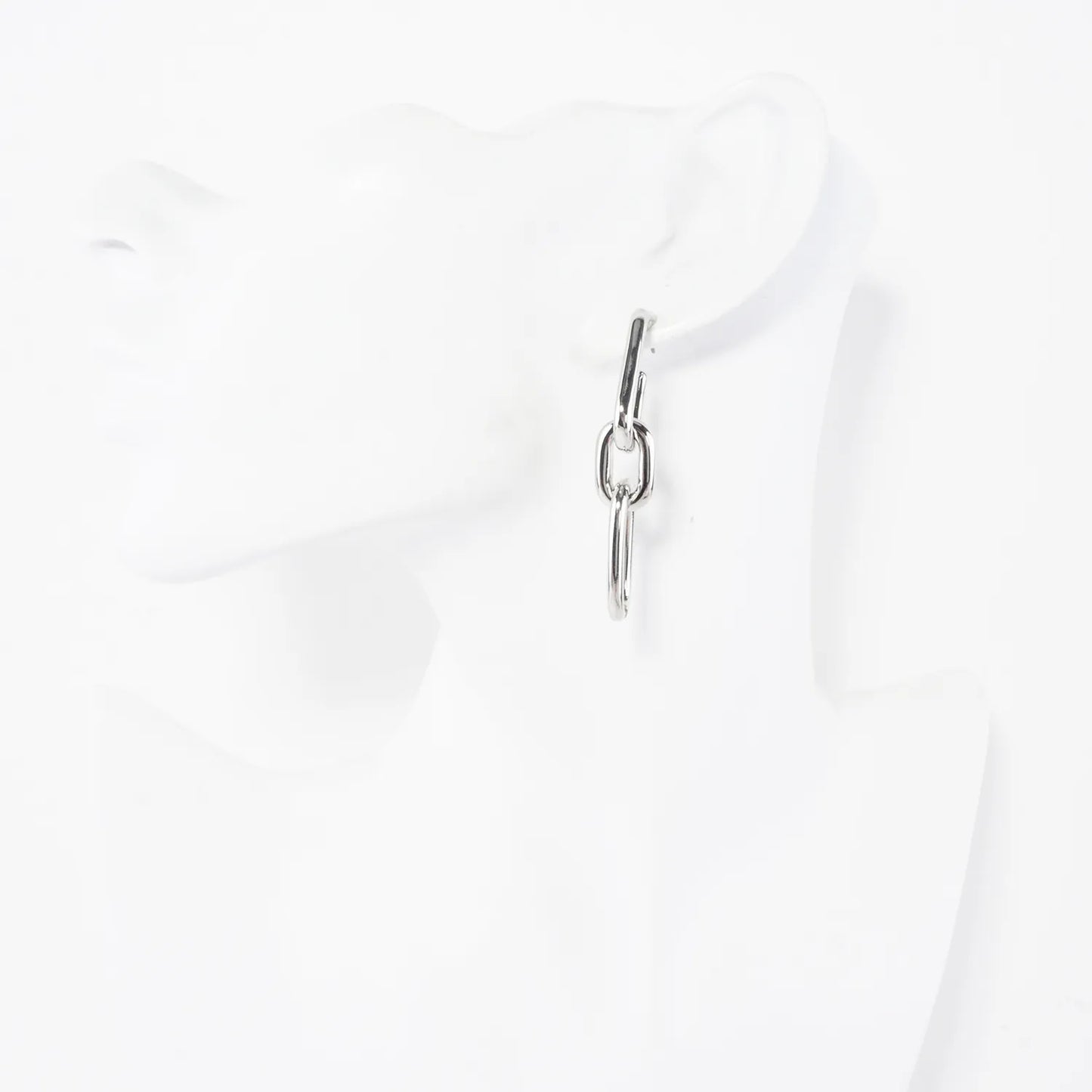 Convertible Mixed-Metal Chain Link Drop Earrings