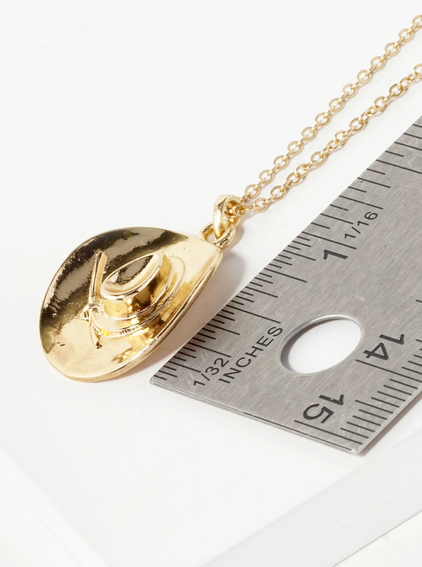 Cowboy Cowgirl Hat Pendant Necklace
