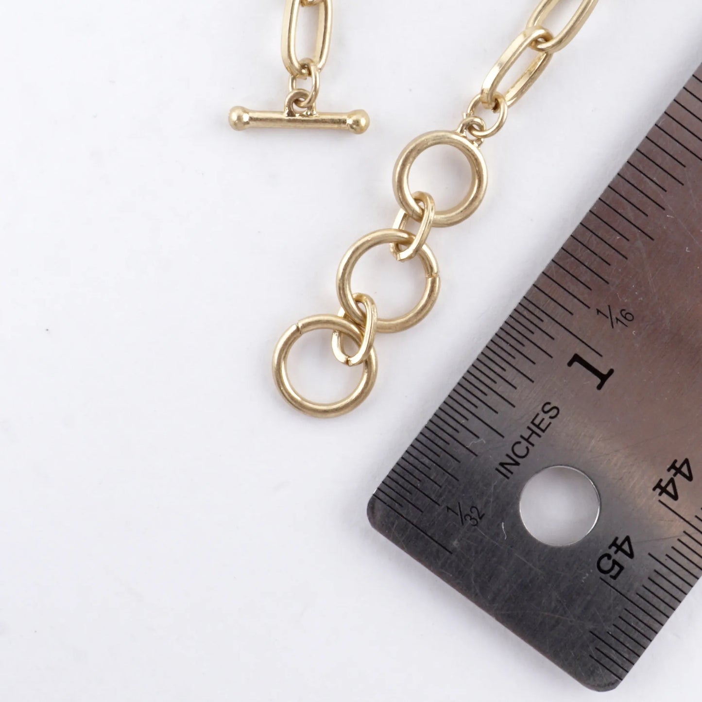 Cross Cluster Pendant Toggle Necklace