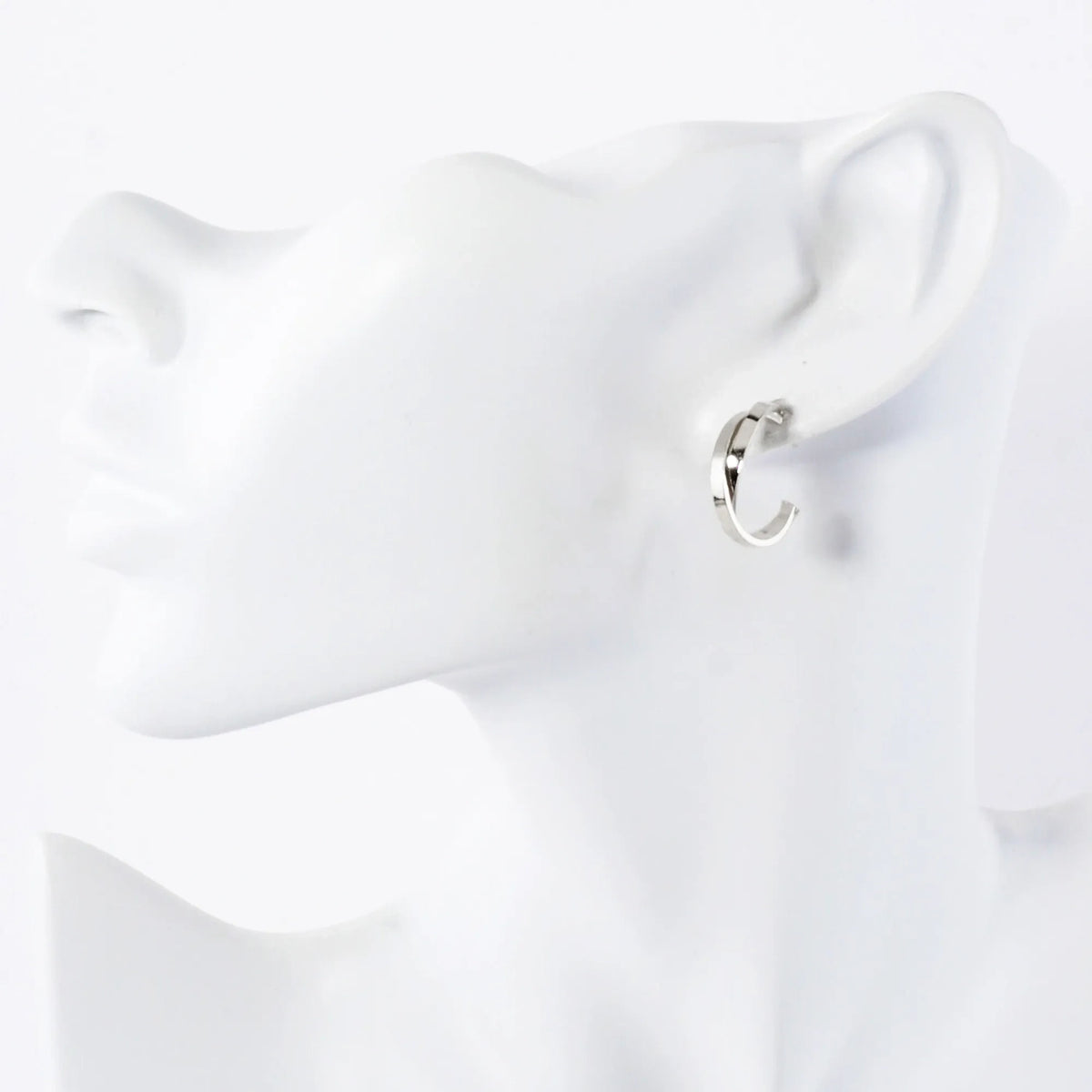 Crossover Design 14K-Gold-Dipped 20mm Brass Open Hoop Earrings