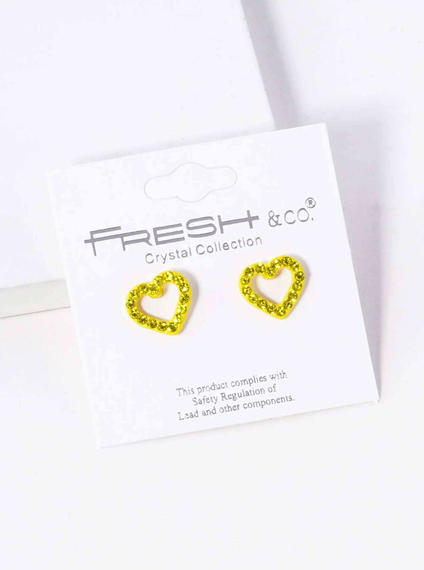 Crystal Pave 10mm Dainty Heart Stud Earrings