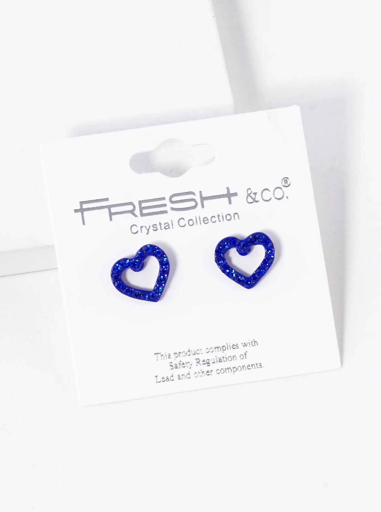Crystal Pave 10mm Dainty Heart Stud Earrings