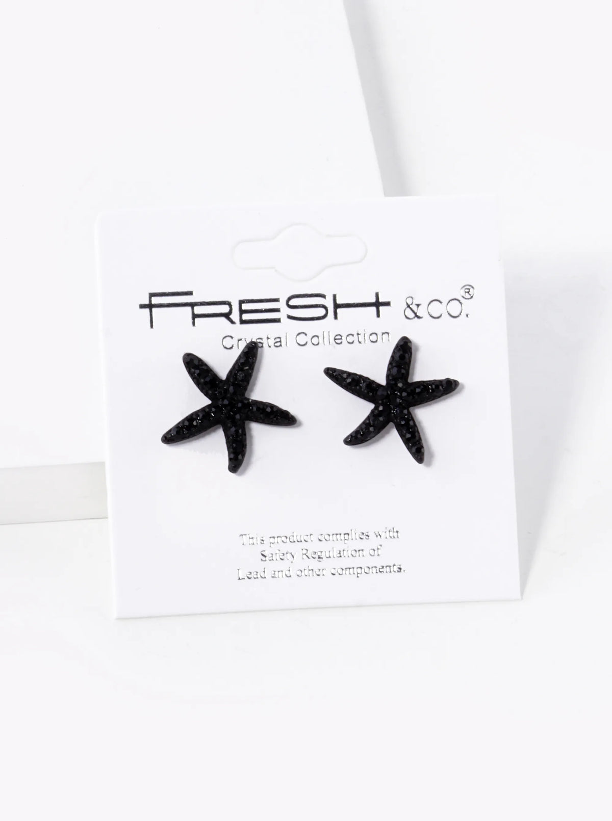 Crystal Pave 15mm Starfish Stud Earrings
