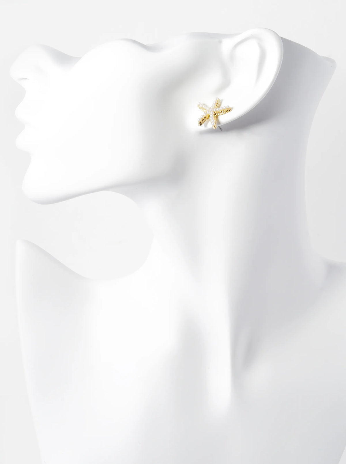 Crystal Pave 18mm Starfish Stud Earrings