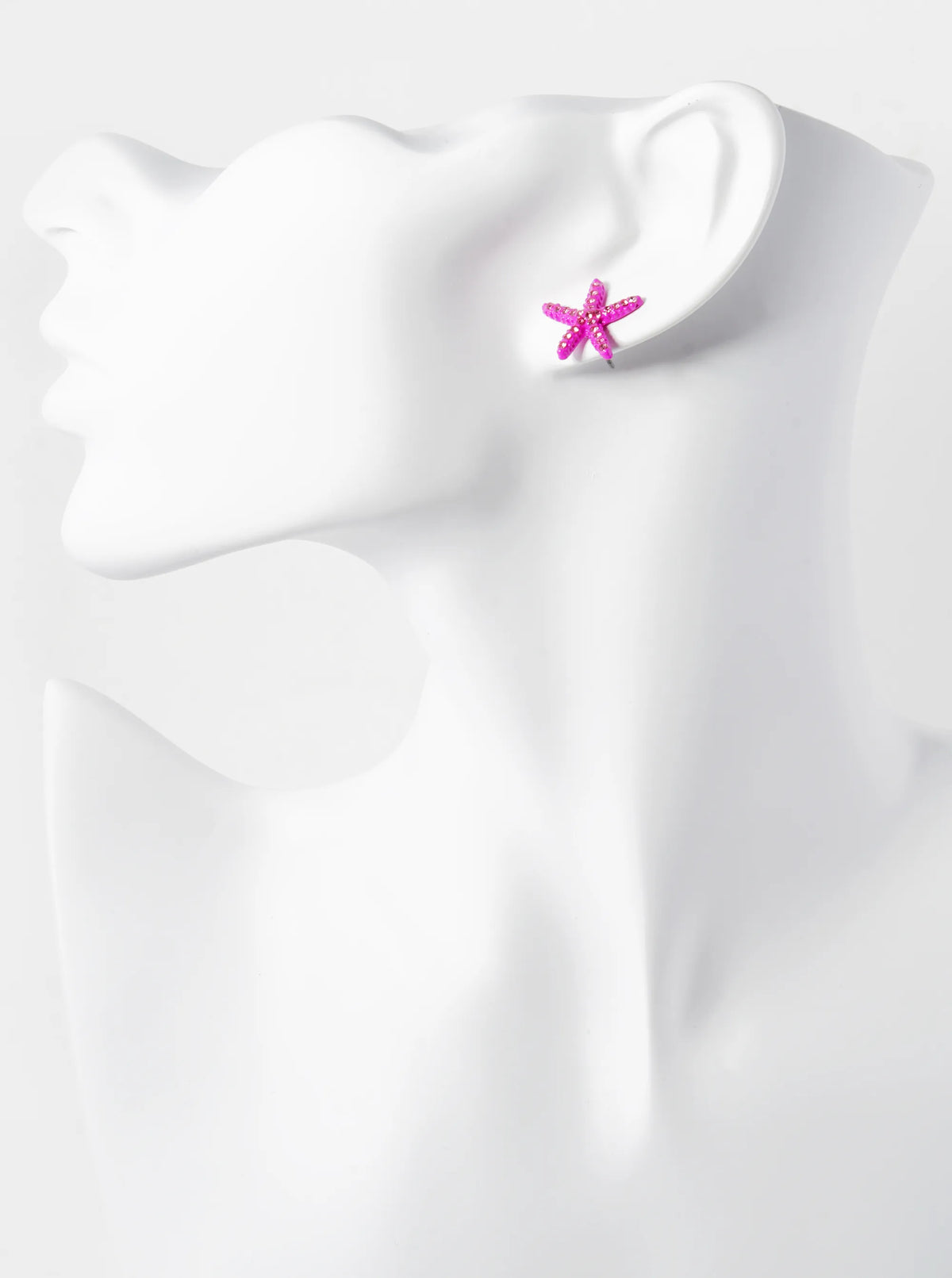 Crystal Pave 18mm Starfish Stud Earrings