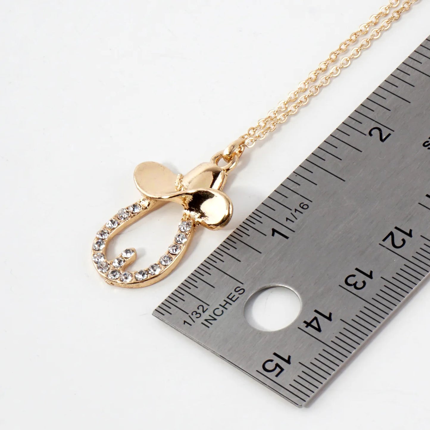 Crystal-Pave Cowgirl Hat Pendant Necklace