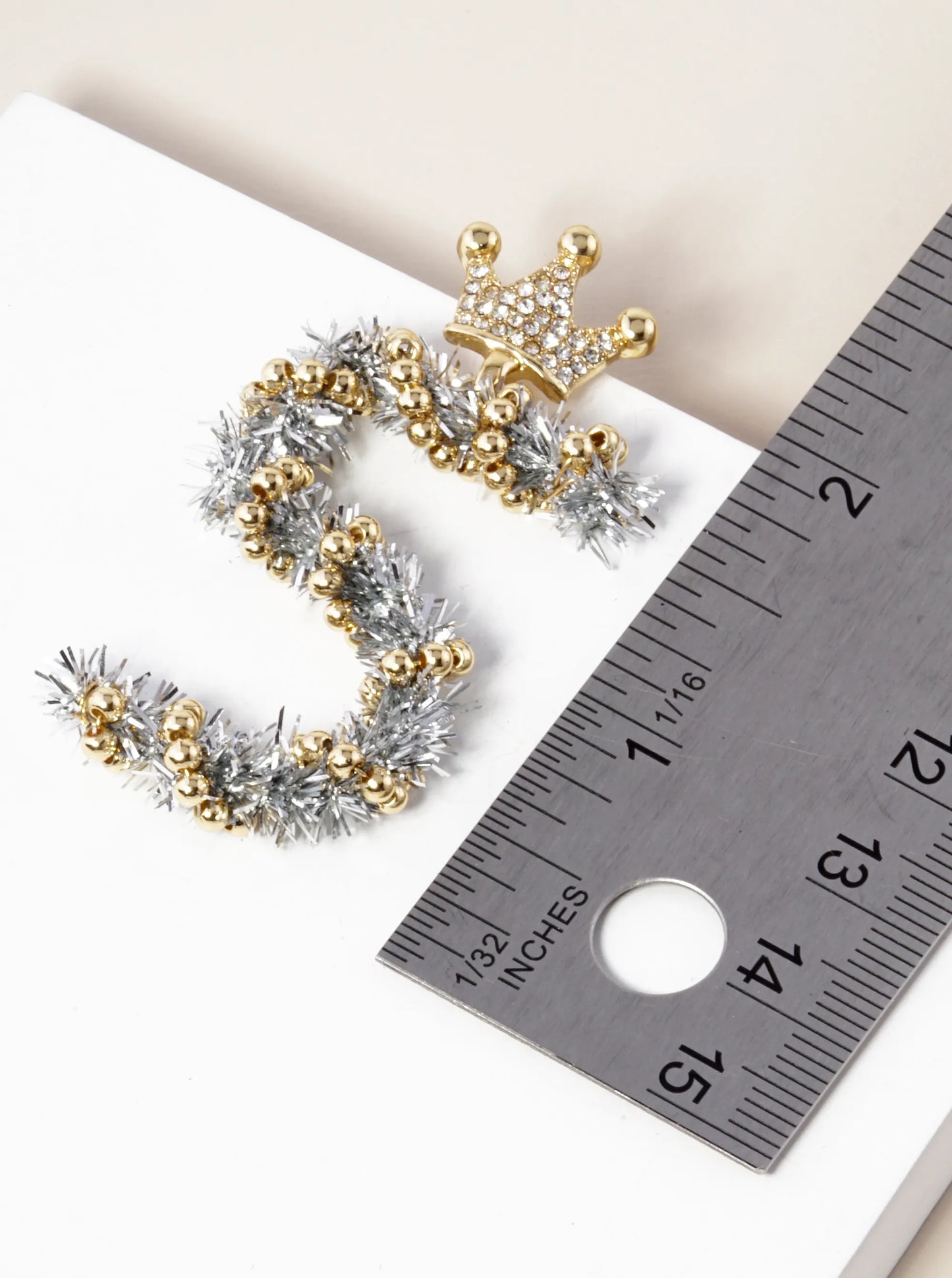 Crystal Pave Crown 60th Birthday Celebration Earrings