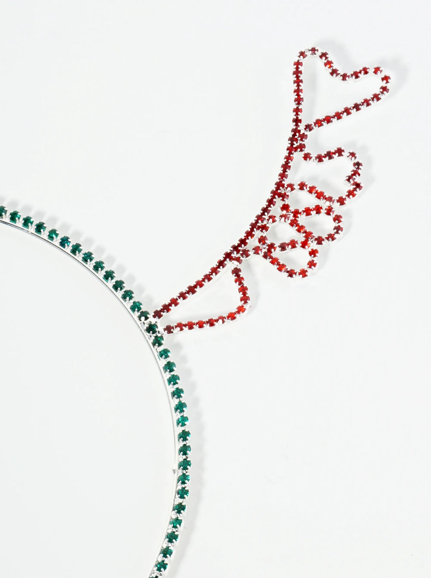 Crystal-Trimmed Reindeer Antlers Christmas Headband