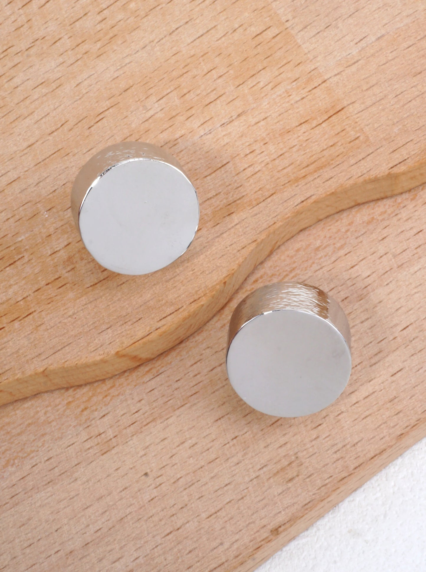 14K-Gold Dipped Modern Disc Earrings