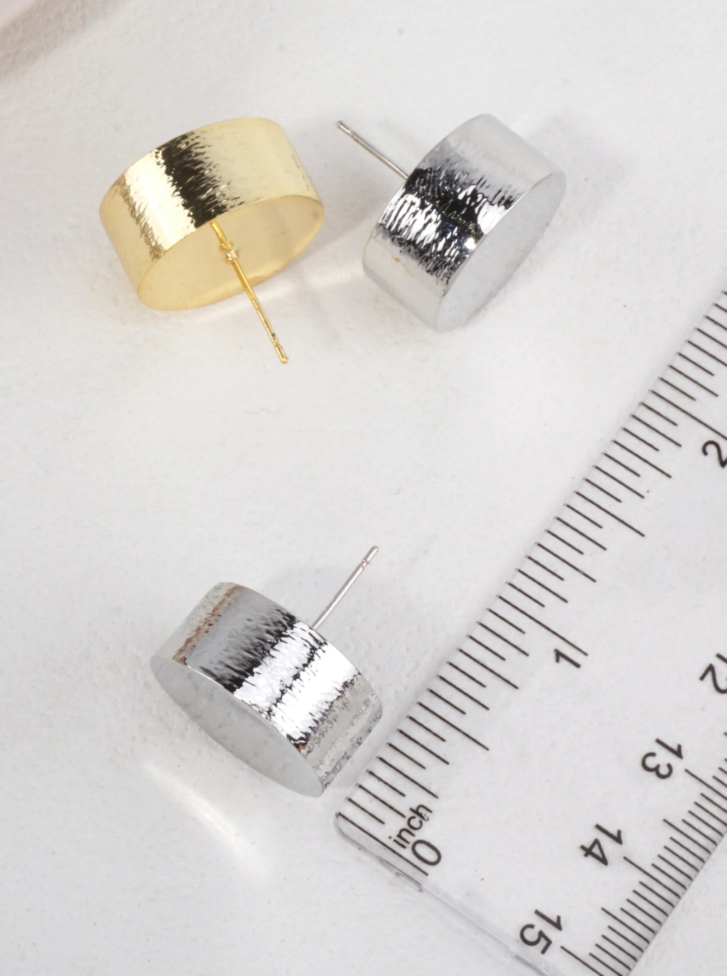 14K-Gold Dipped Modern Disc Earrings