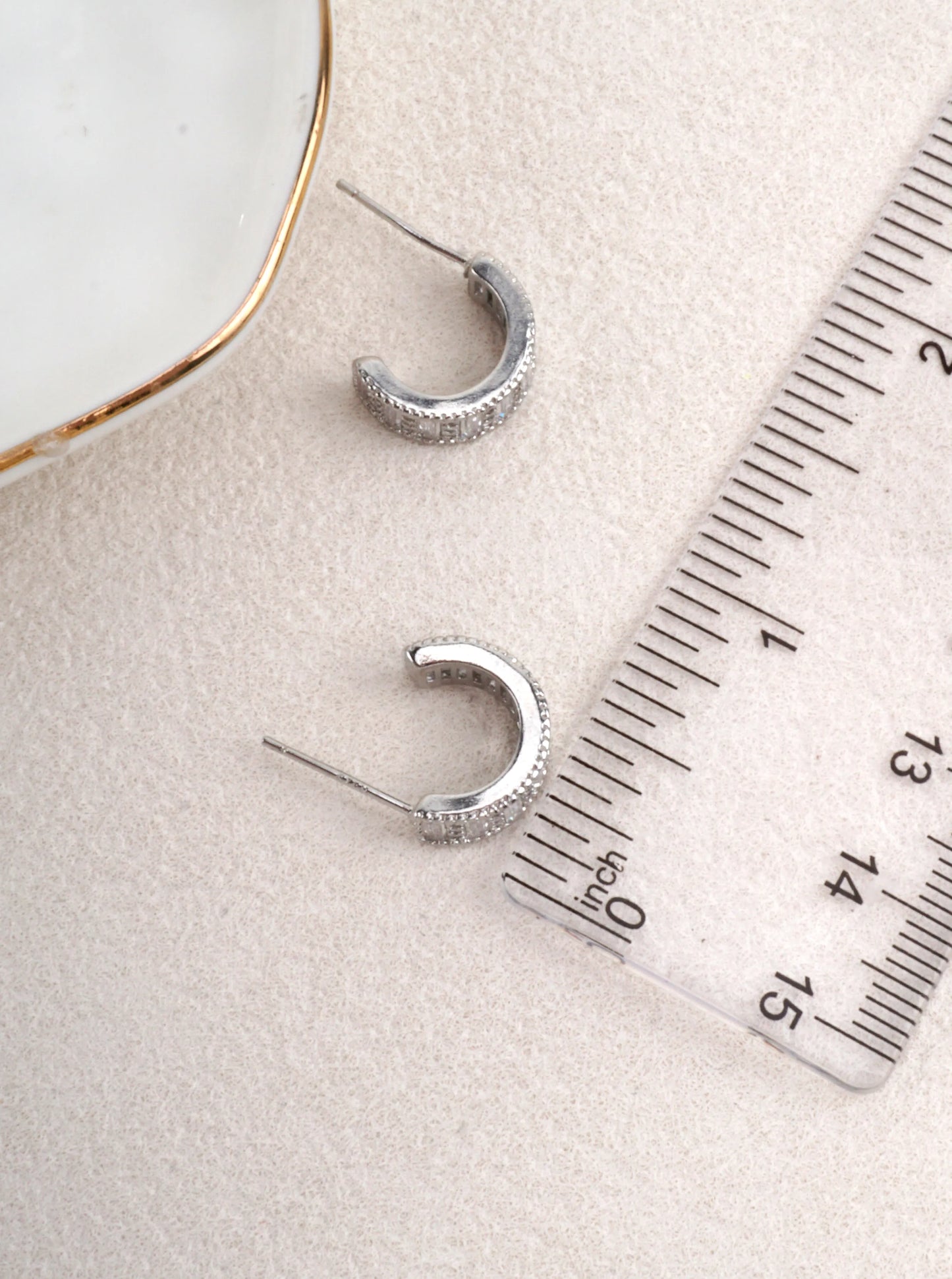 Cubic Zirconia Round Stud Earrings