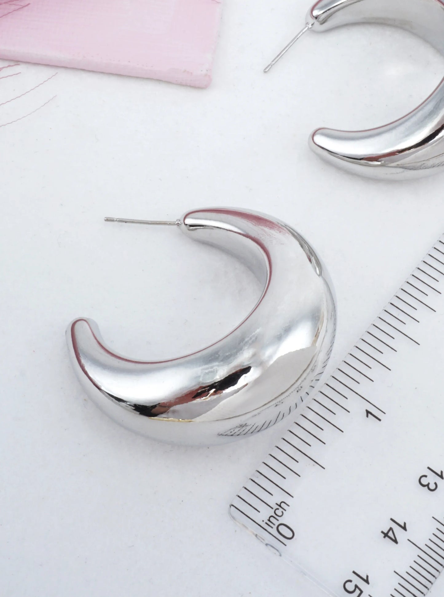 14K Gold-Dipped Chunky C Hoop Earrings