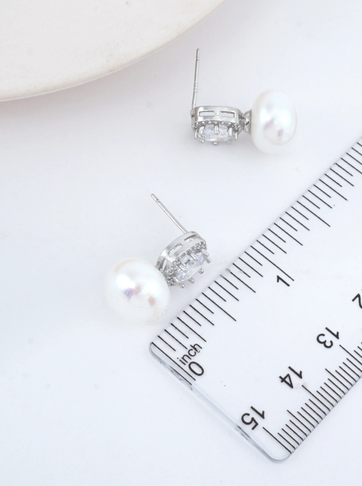 14K Gold-Dipped Pearl Halo Drop Earrings