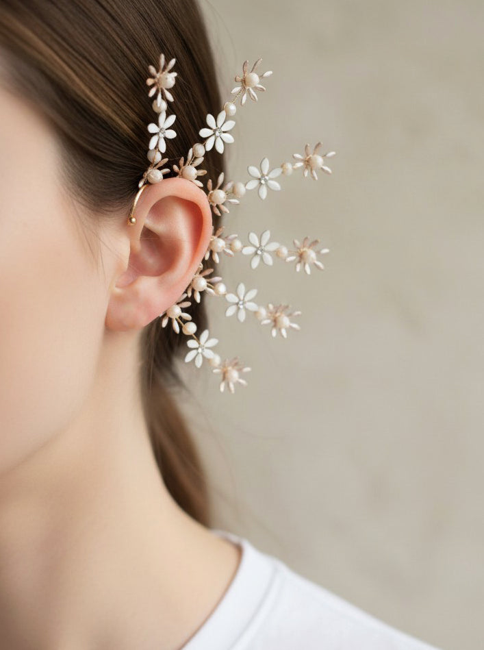 Daisy Blossom Ear Climber