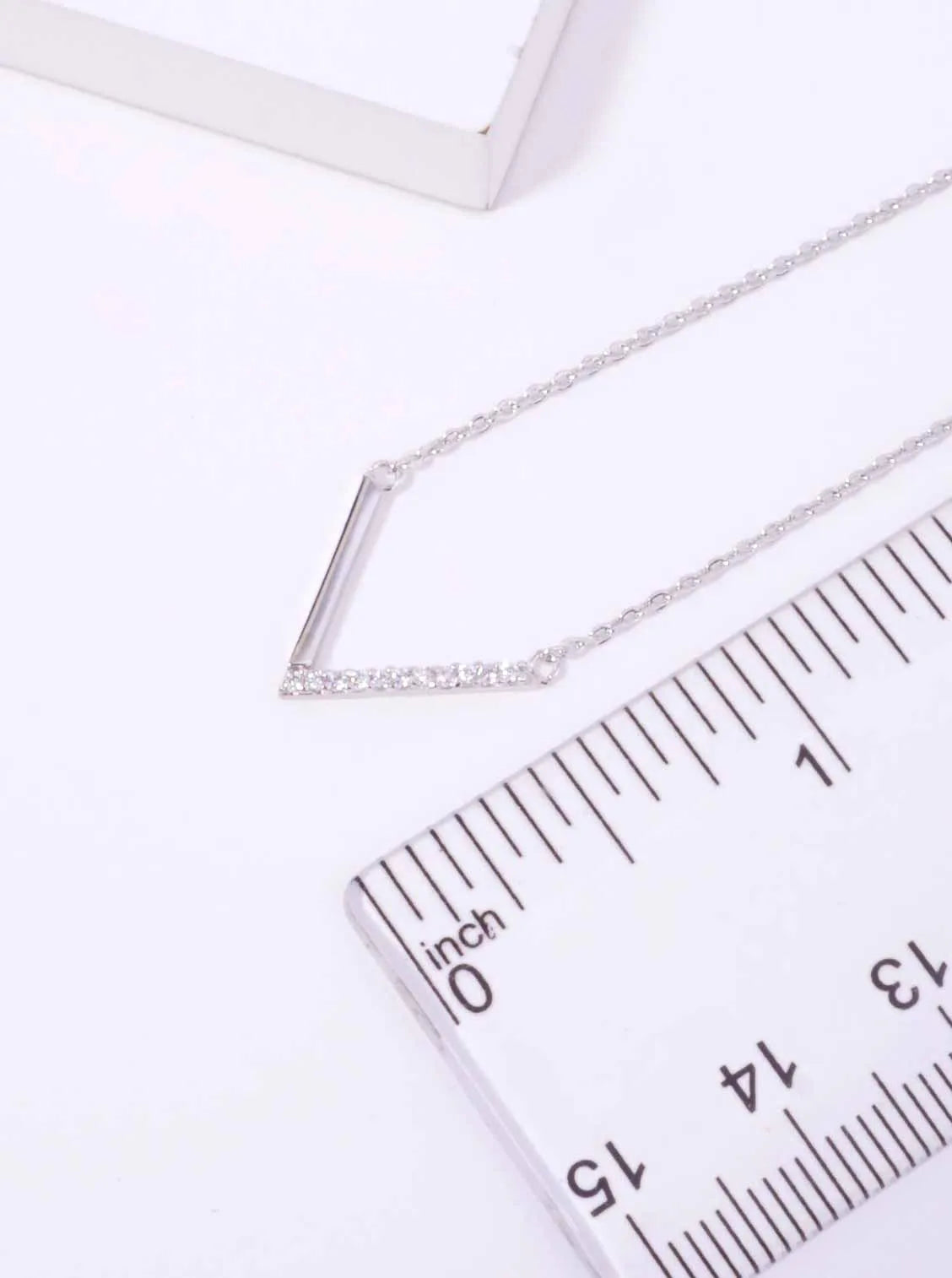 CZ Triangle 18K-Gold-Dipped Layered Necklace