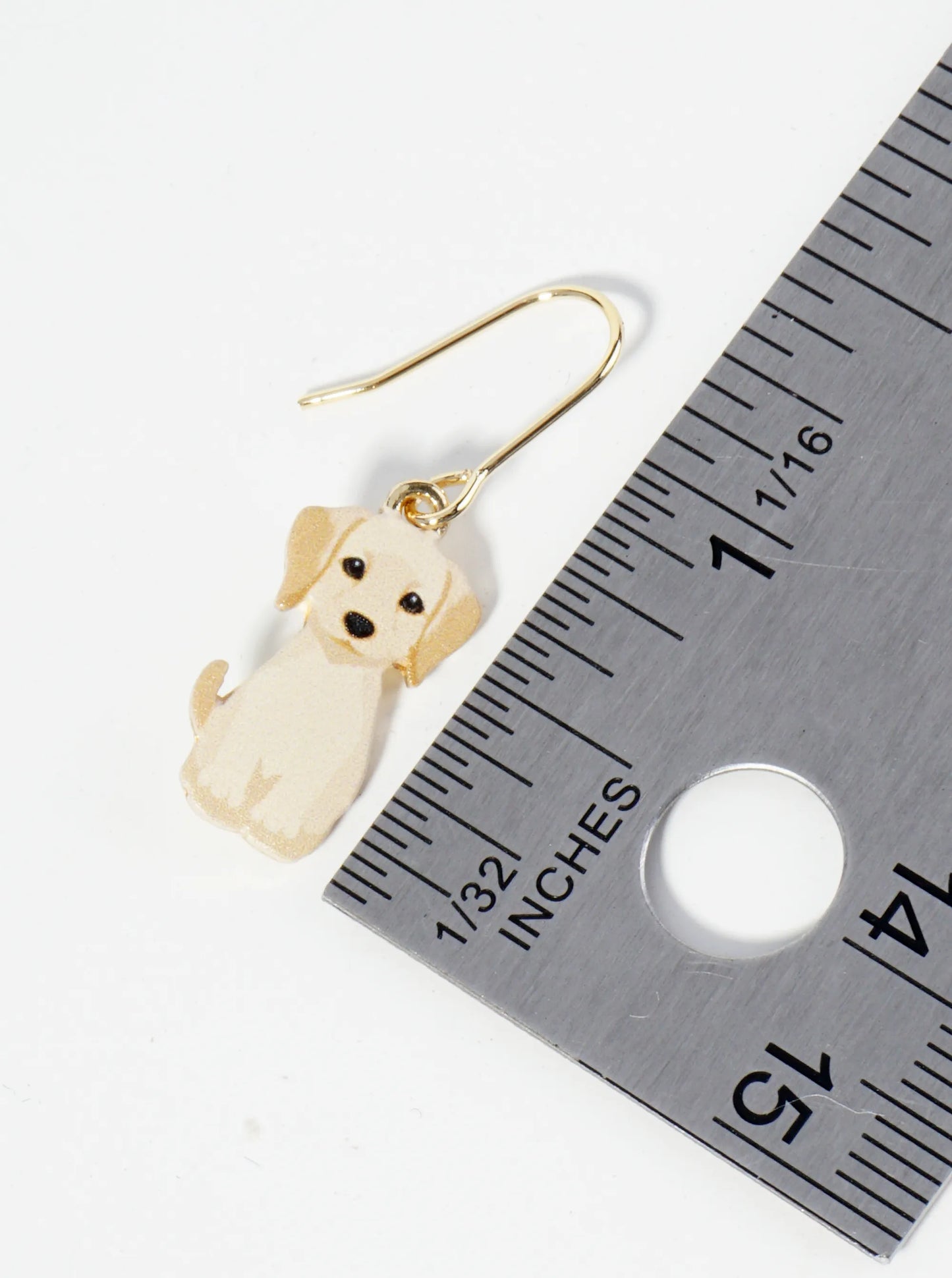 Dainty Dog Dangle Drop Earrings