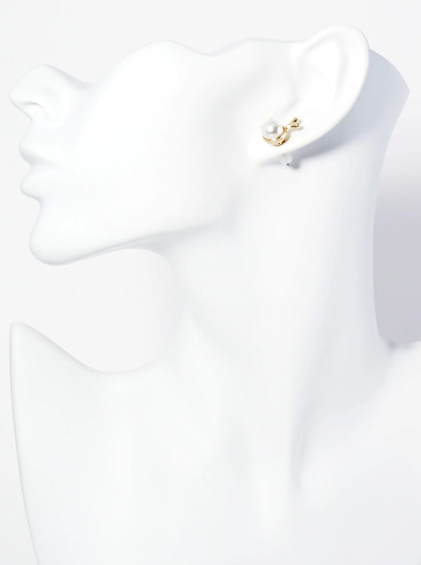Dainty Rudolph Pearl Stud Earrings